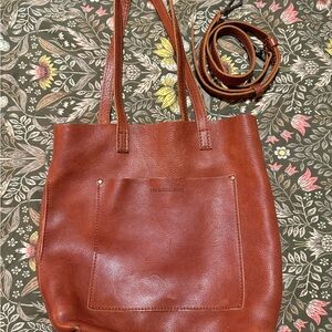 Original Portland Leather Goods Full-size Crossbody Tote in Nutmeg